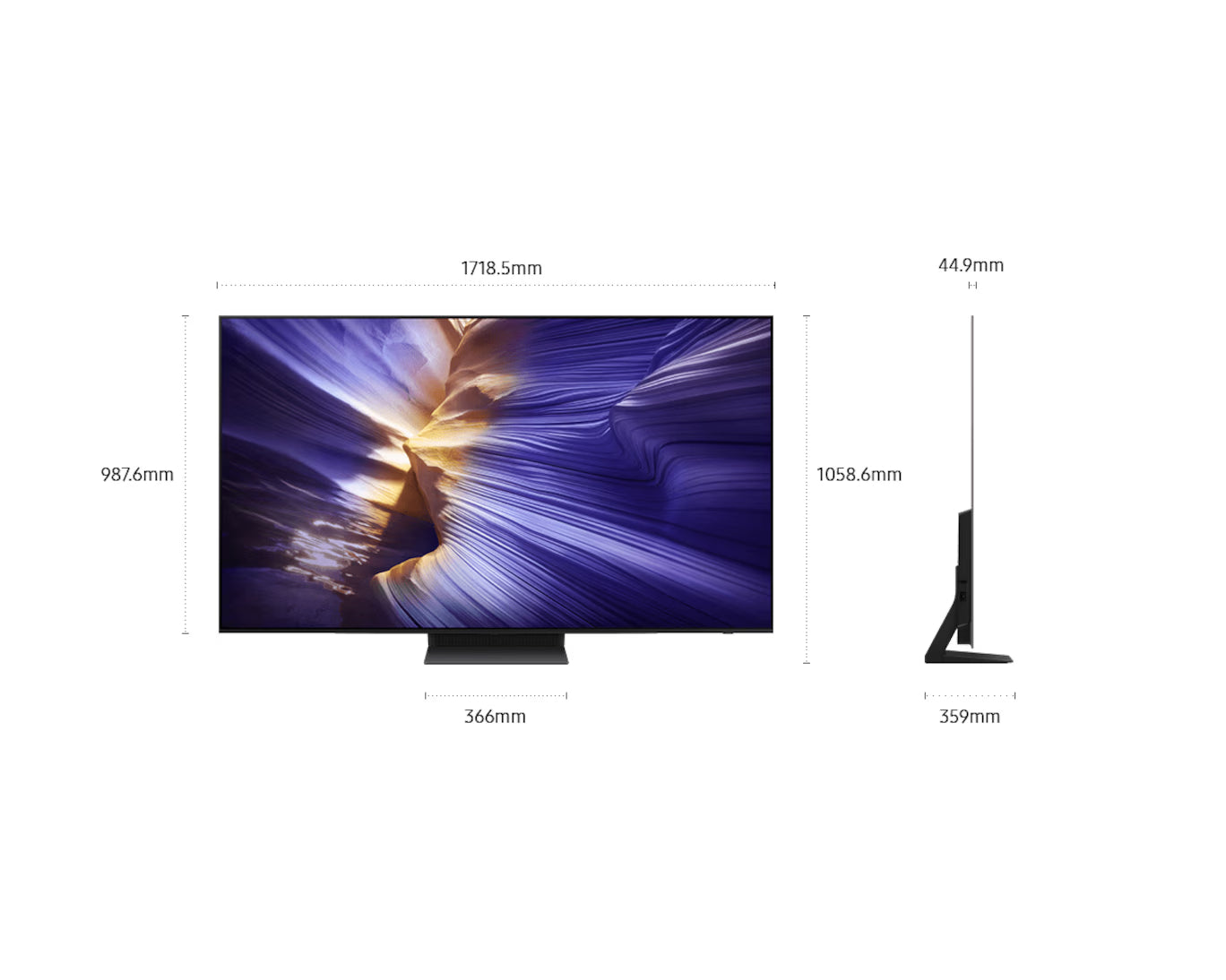 Samsung 77" OLED S90F 4K Vision AI Smart TV