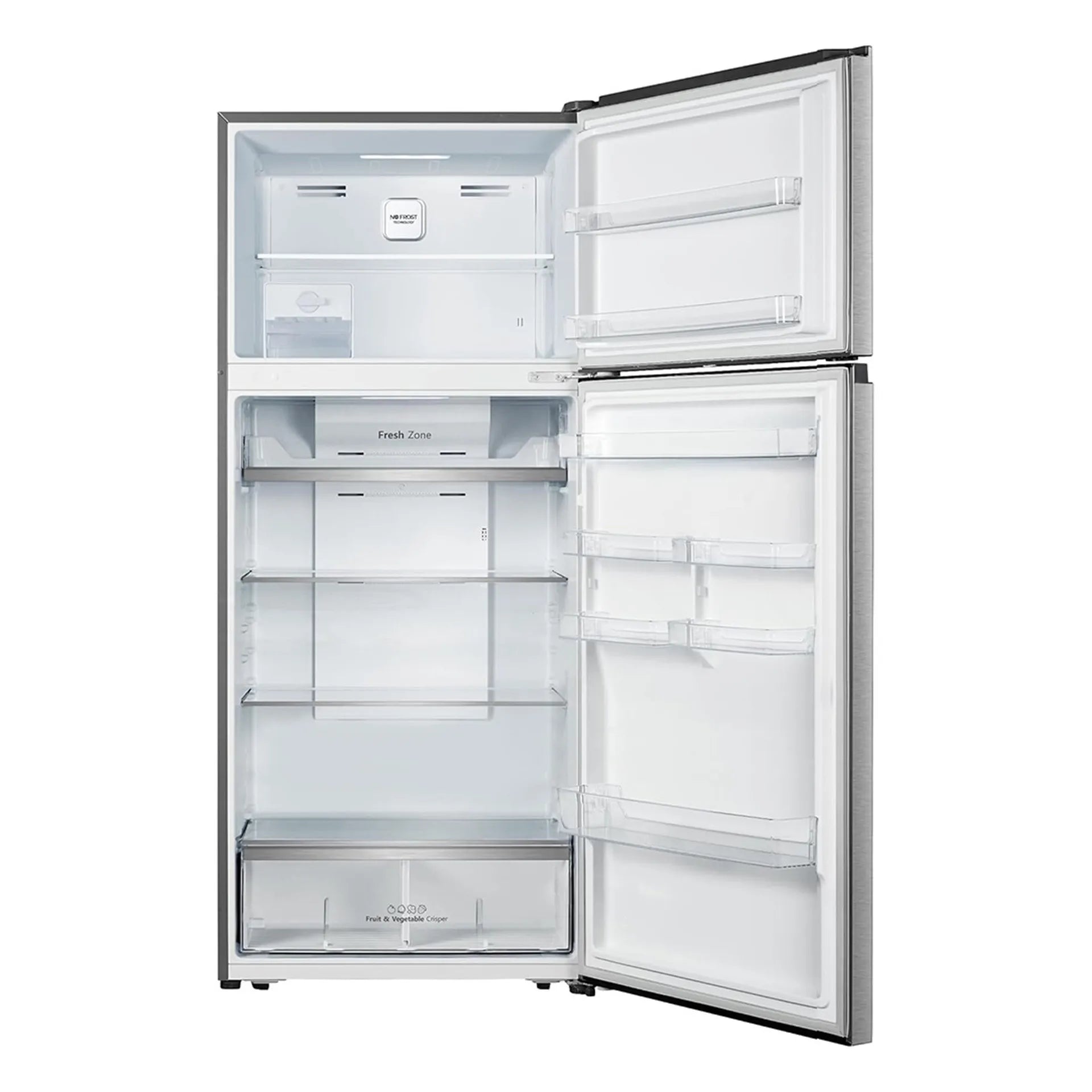 Hisense, Top Mount 25 Cuft Refrigerator, No Frost, Inverter Compressor Control, Silver