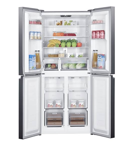Sharp French 4 Doors Fridge, 560 L, Inverter, Stainless
