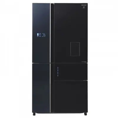 Sharp Fridge 5 Doors, Inverter Black