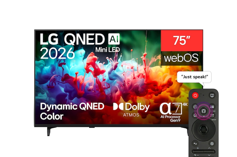 LG 75"AI QNED70 Mini LED 4K Smart TV 2026